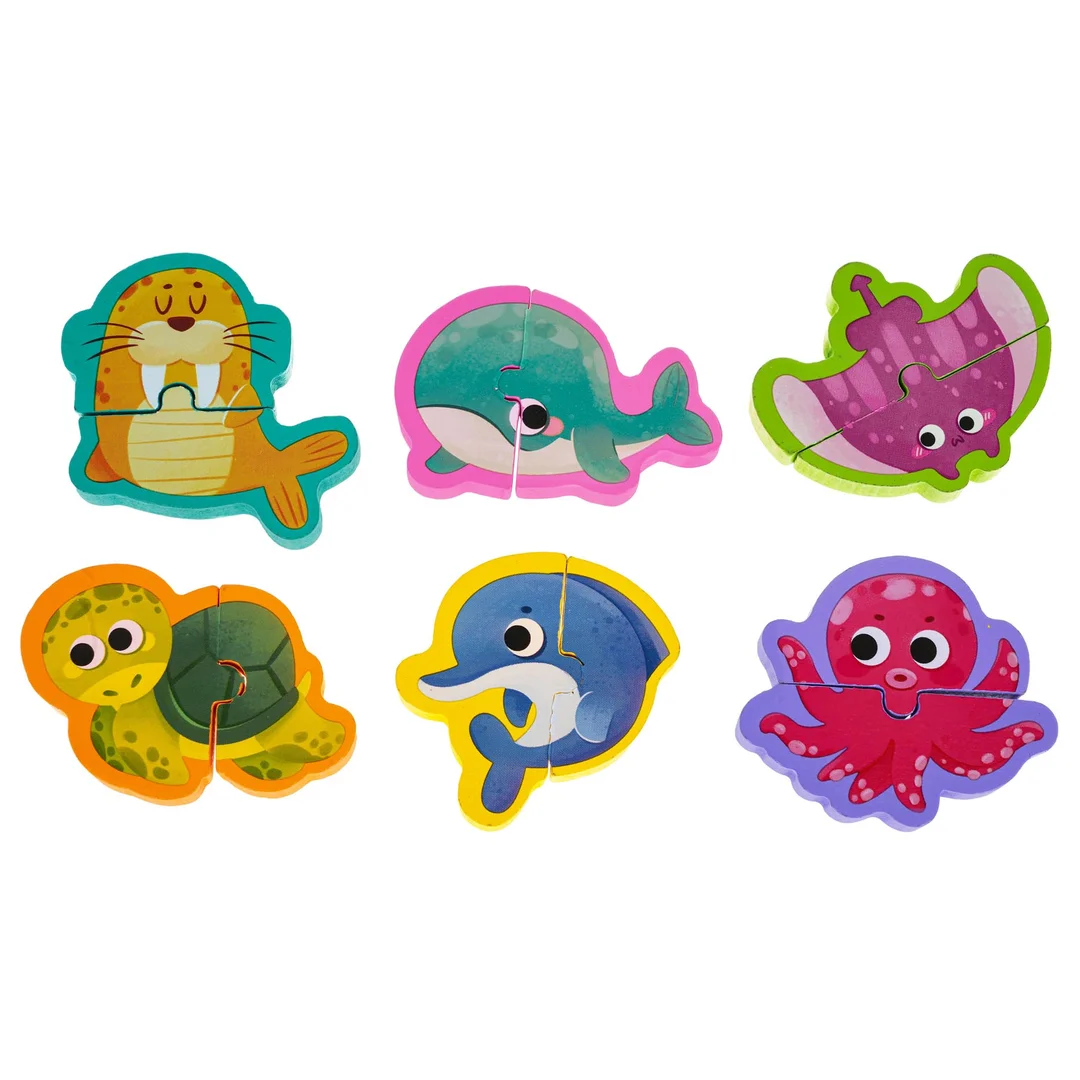 Drewniana Tablica Puzzle Ocean