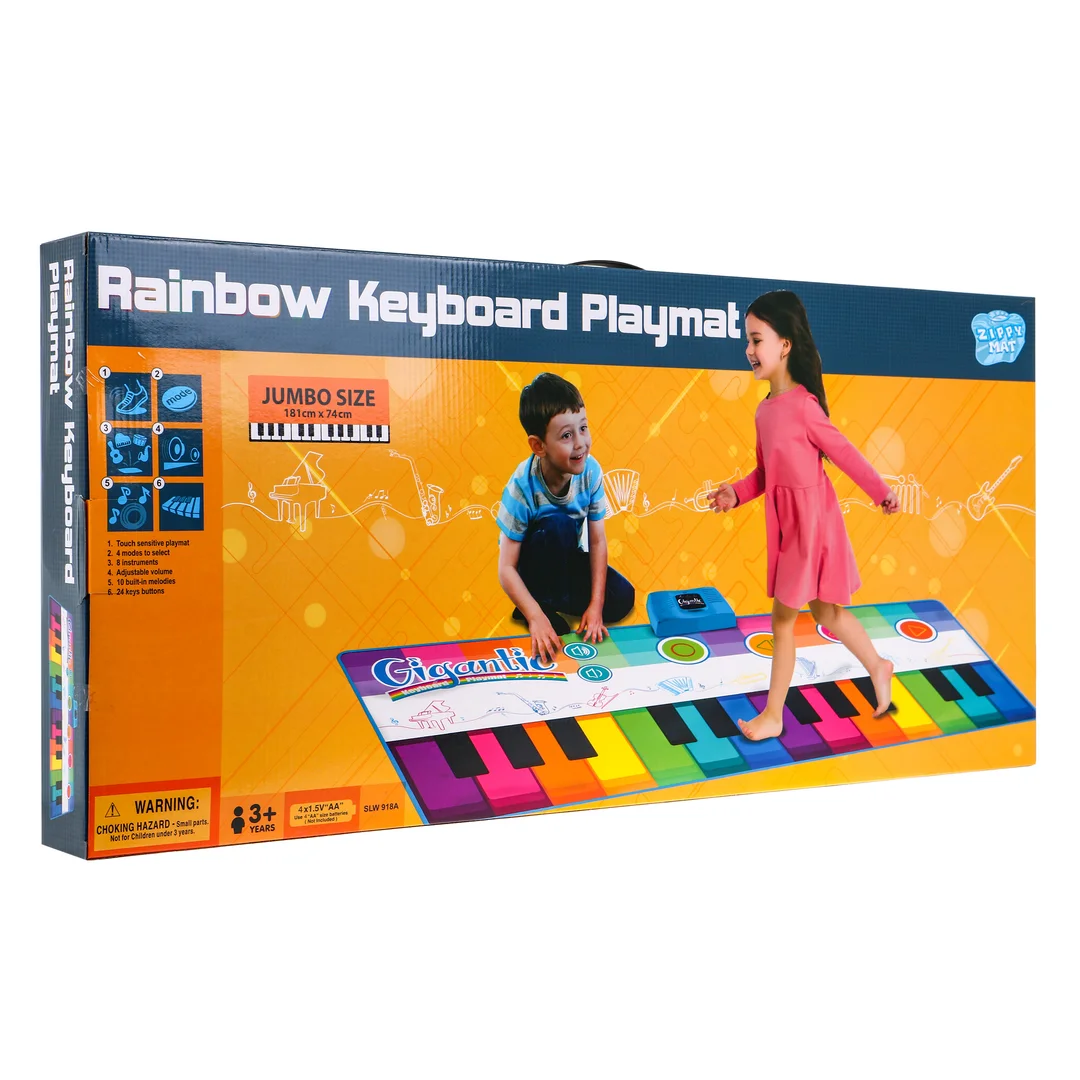 Duża Mata Muzyczna Super Kolorowy Keyboard