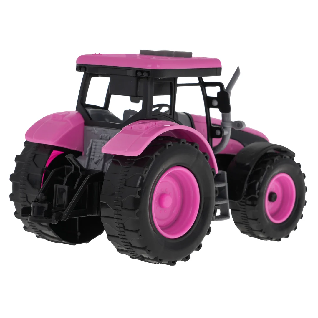 Interaktywny Różowy Traktor dla Otwierana maska Dźwięki Światła