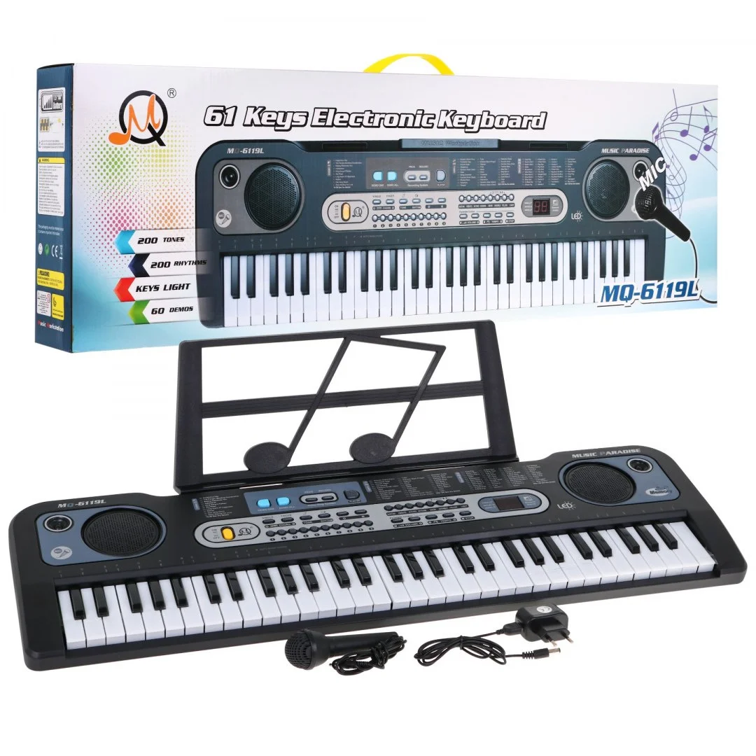 Keyboard z podświetlanymi klawiszami dla Mikrofon Stojak na nuty model