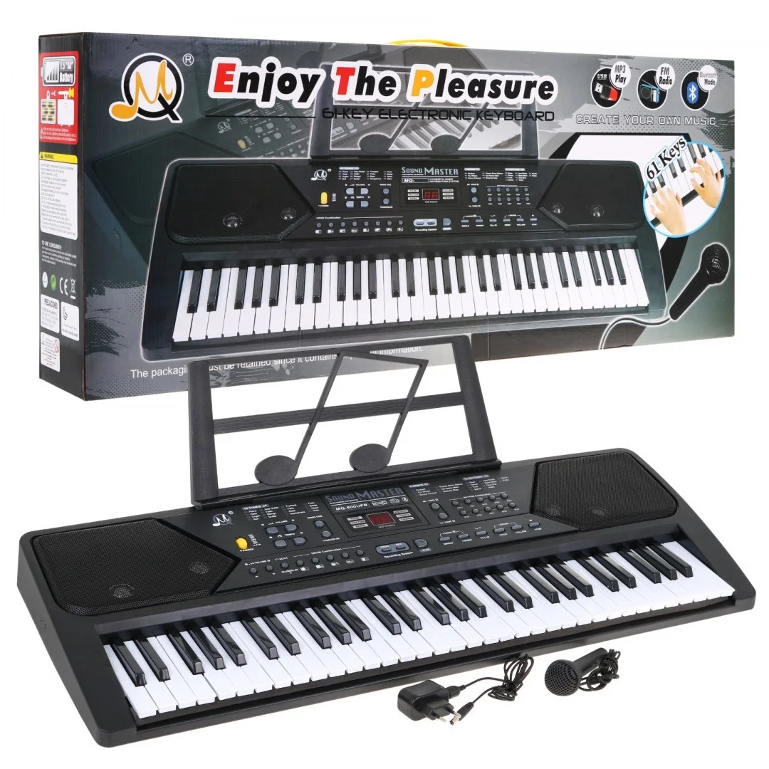 Keyboard z trybem nauki dla Stojak na nuty Mikrofon Radio model