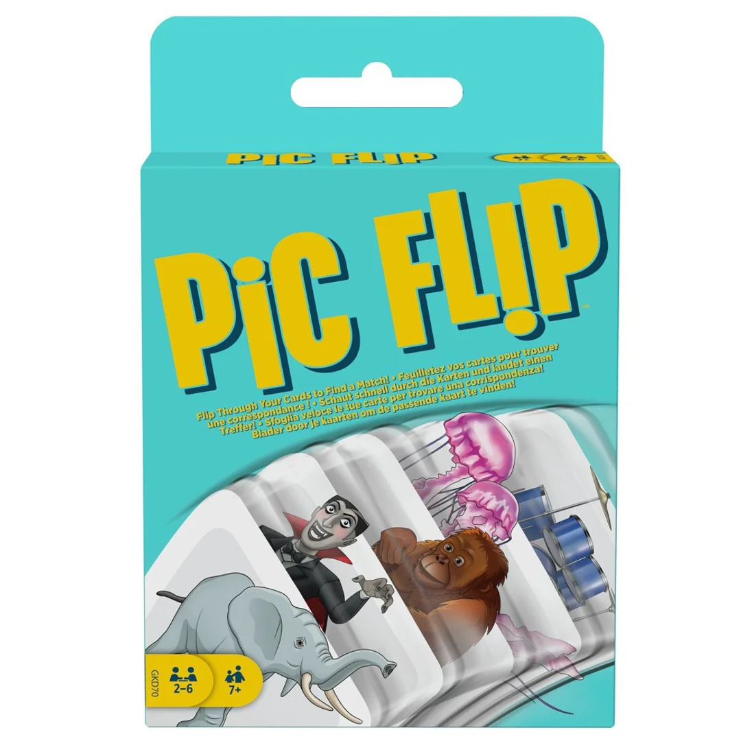 Logiczna gra karciana Pic Flip dla Zabawa w skojarzenia kart z obrazkami