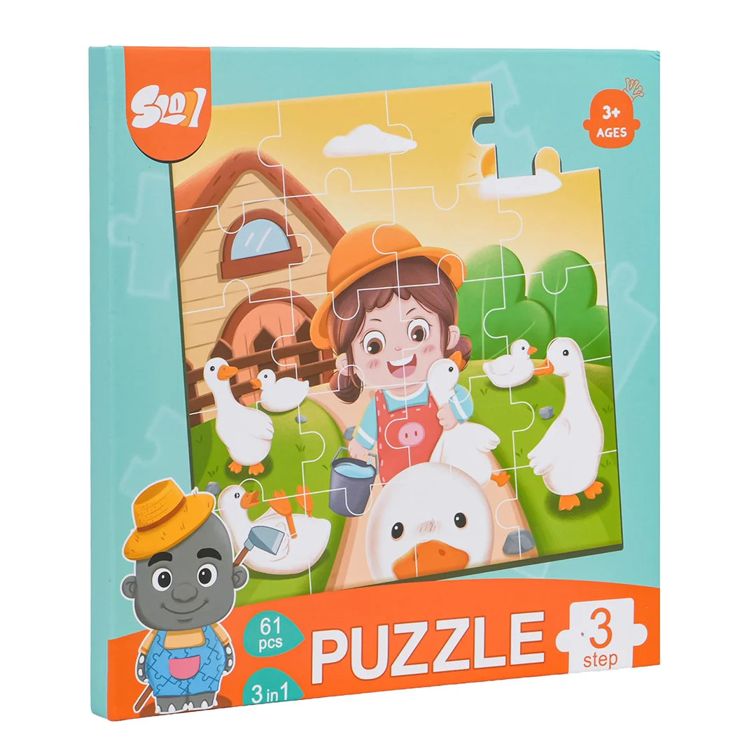 Magnetyczne Puzzle Farma Książeczka
