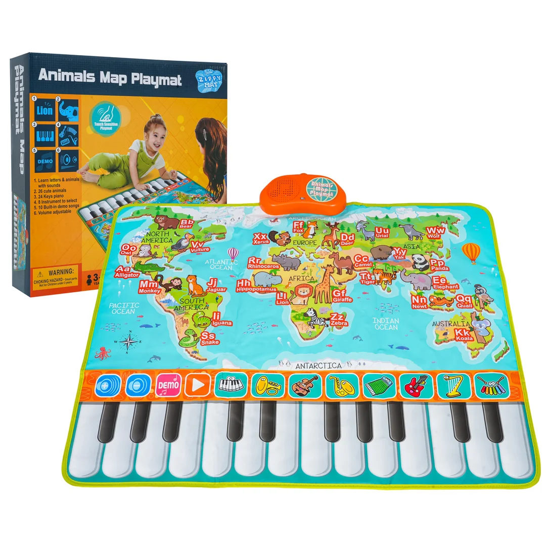 Mata Muzyczna Keyboard Świat Zwierząt