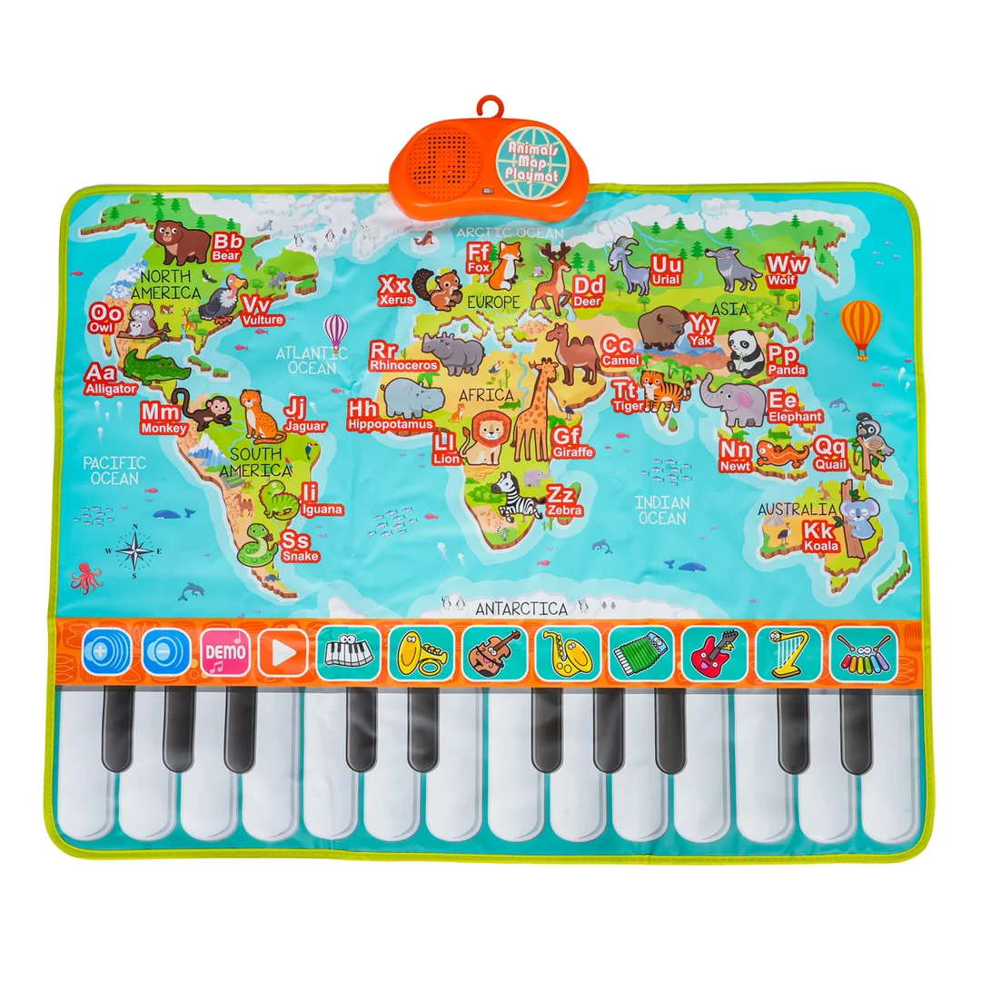 Mata Muzyczna Keyboard Świat Zwierząt