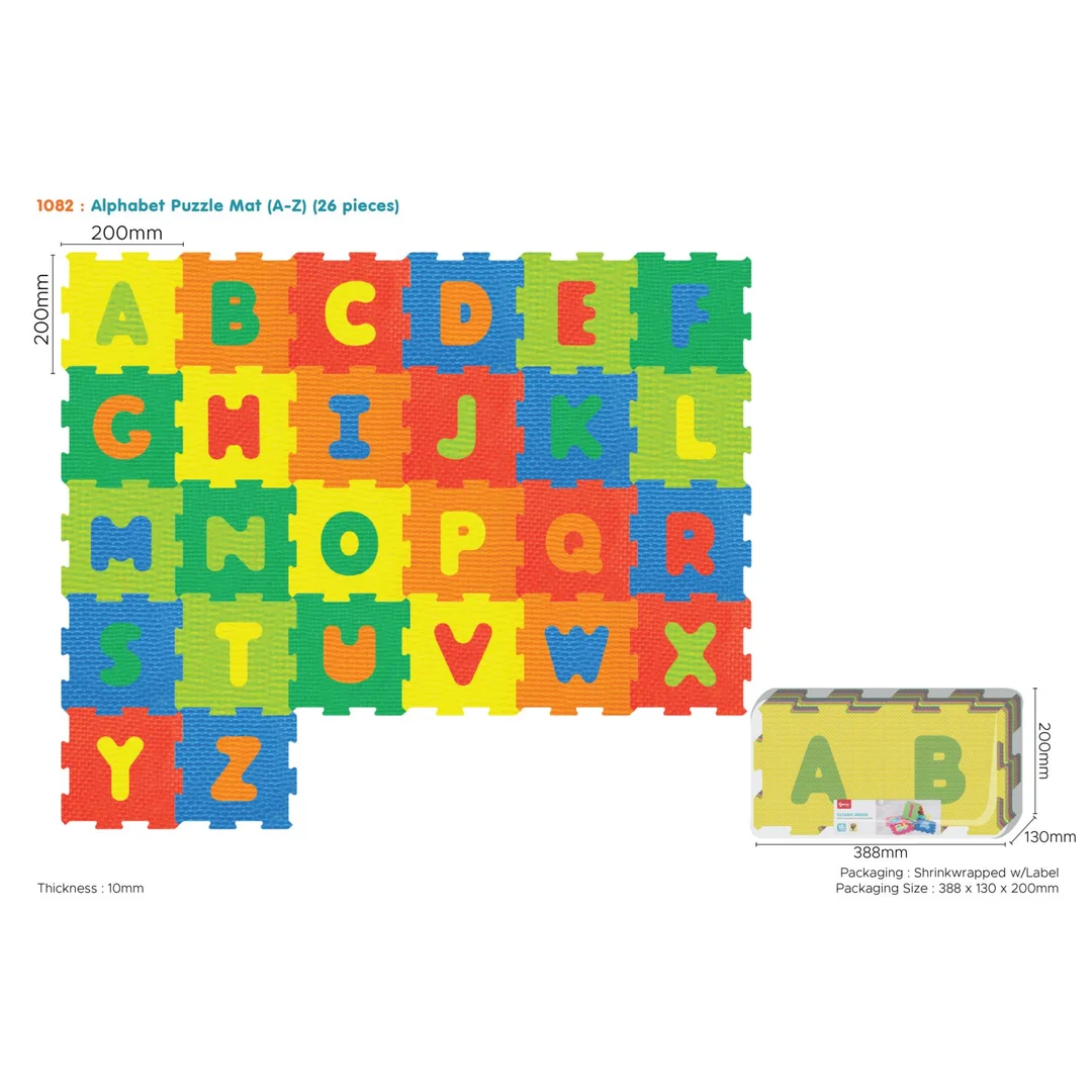 Mata Puzzli dla Alfabet Wyjmowane litery Pianka EVA Jaskrawe kolory