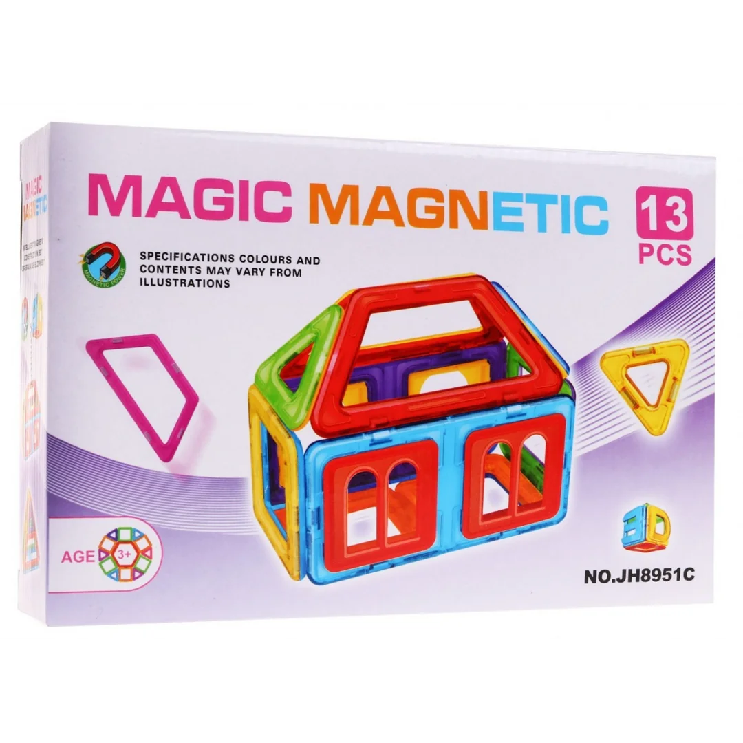 Mini zestaw Klocki magnetyczne dla Kolorowe Wzornik konstrukcji