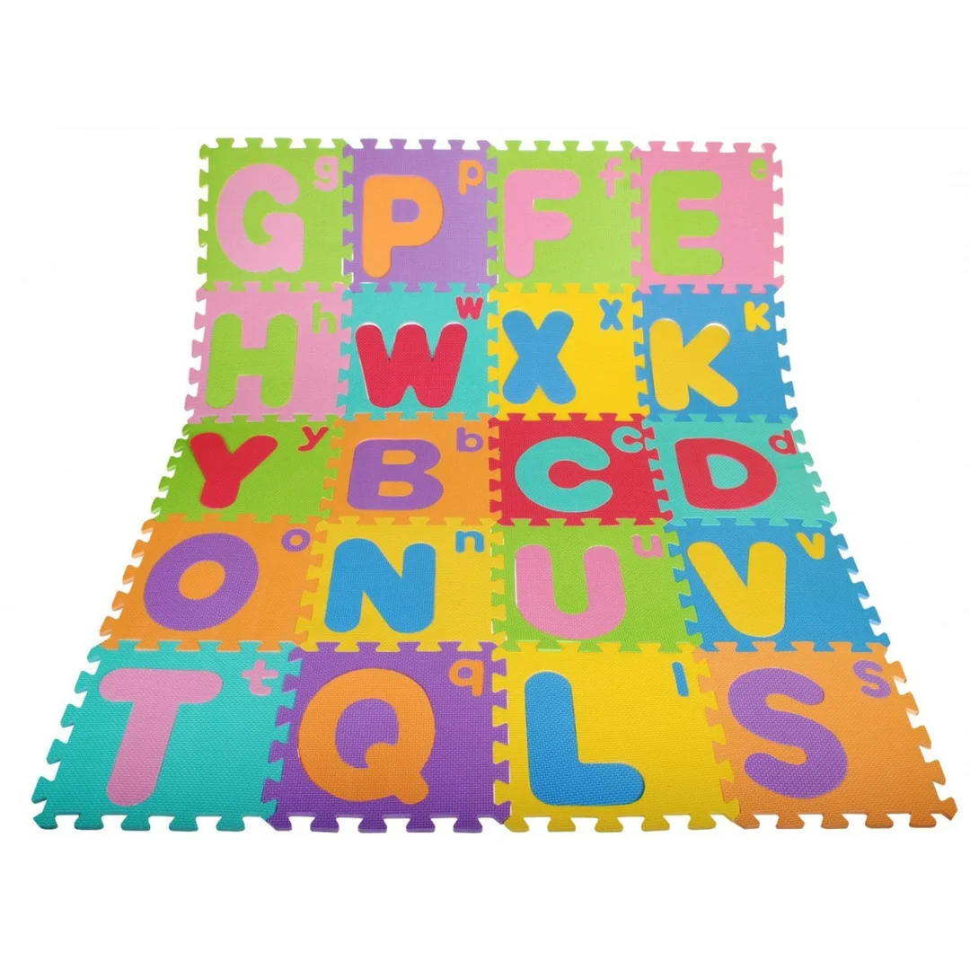 Puzzle piankowe Litery dla Pianka EVA Wielkie Małe litery Alfabet Mata podłogowa