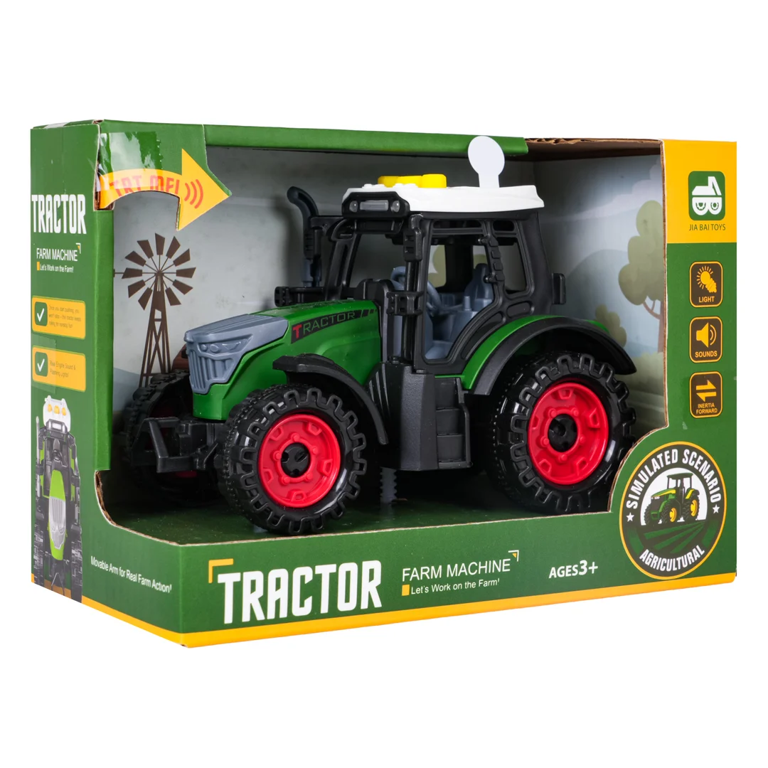 Traktor z Funkcją Świateł i Dźwięku Ciemno Zielony