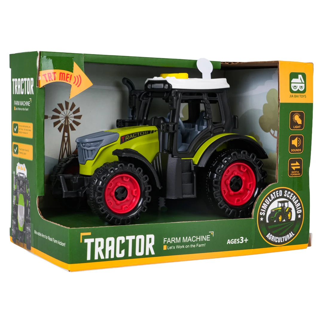 Traktor z Funkcją Świateł i Dźwięku Jasno Zielony