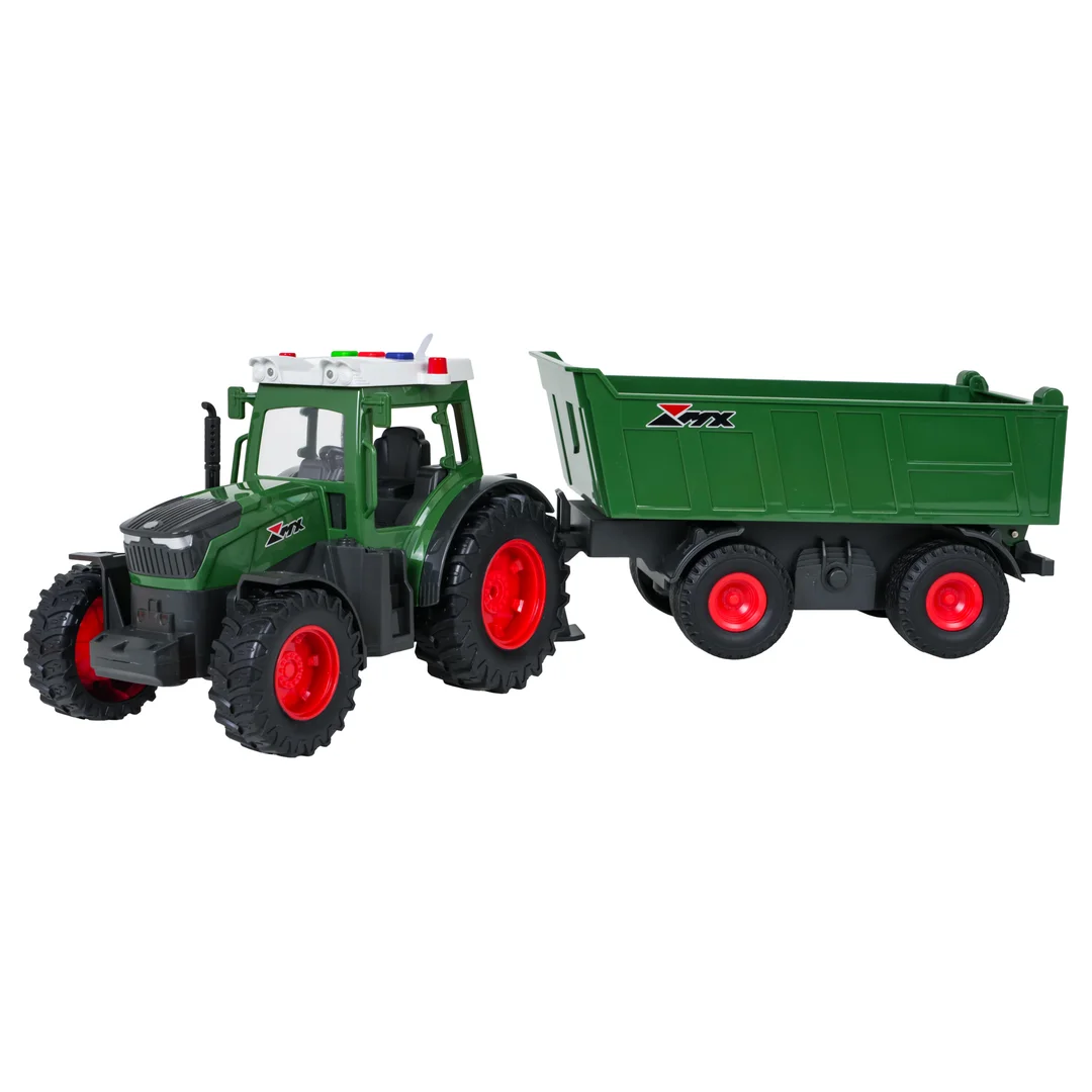 Traktor z Naczepą z Funkcją Świateł i Dźwięku