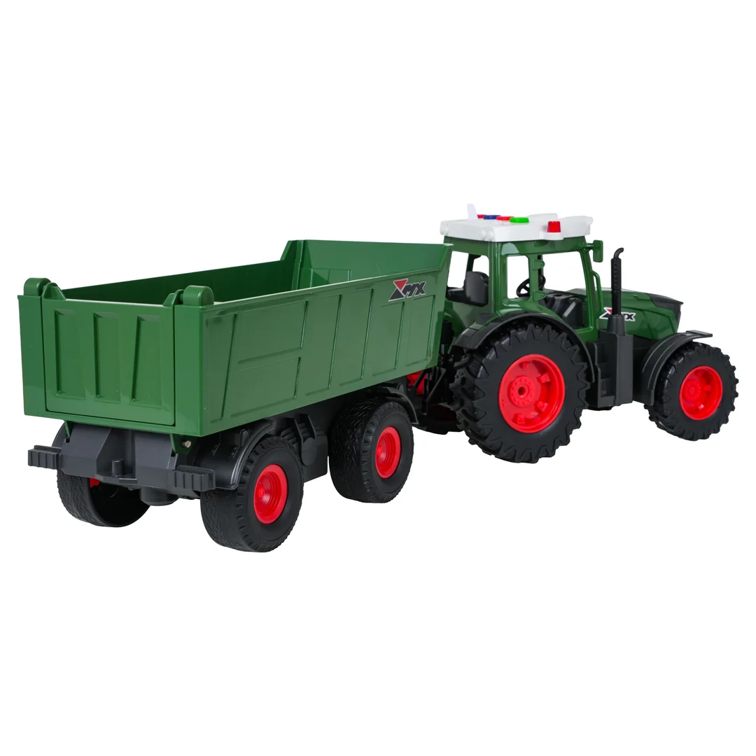 Traktor z Naczepą z Funkcją Świateł i Dźwięku