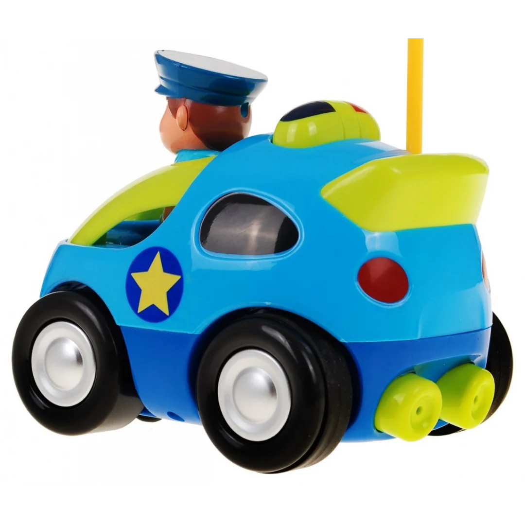 Zdalnie sterowane Autko policyjne dla Pilot Kierownica Figurka policjanta Dźwięki Światła