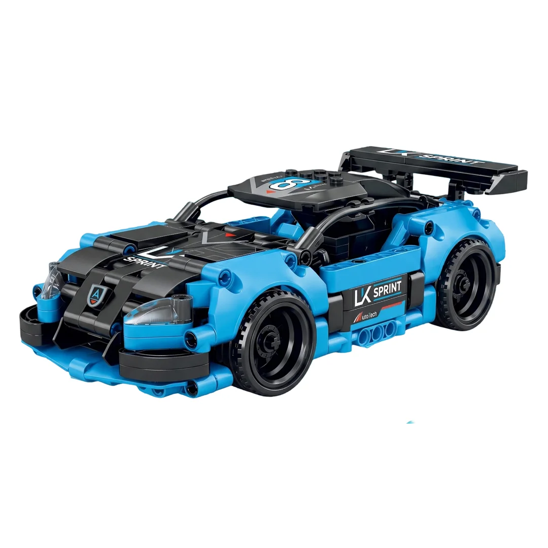 Zestaw Klocków Auto Sportowe Niebiesko