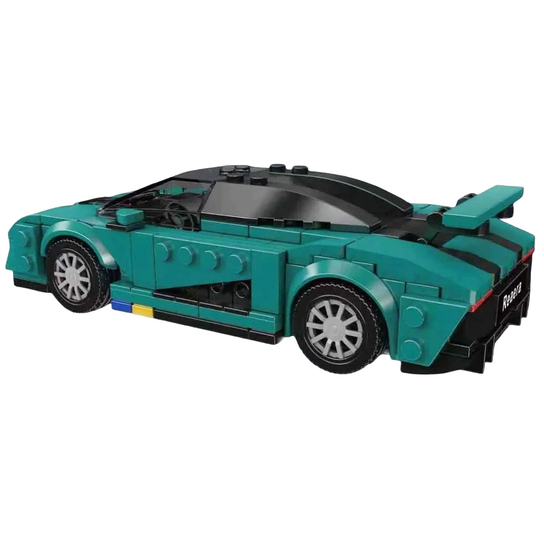 Zestaw Klocków Auto Sportowe Turkusowe