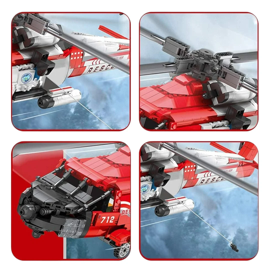 Zestaw Klocków Helikopter