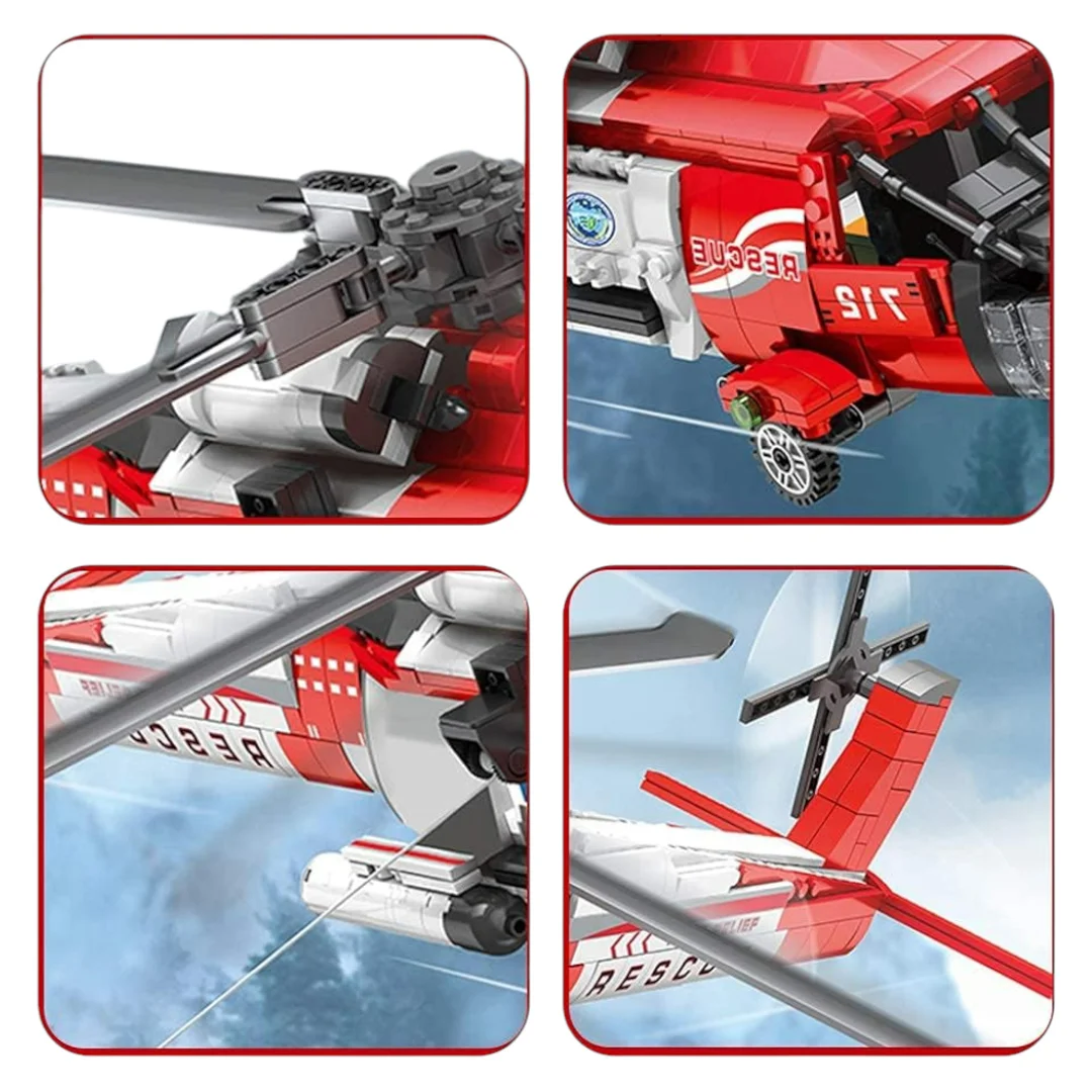 Zestaw Klocków Helikopter