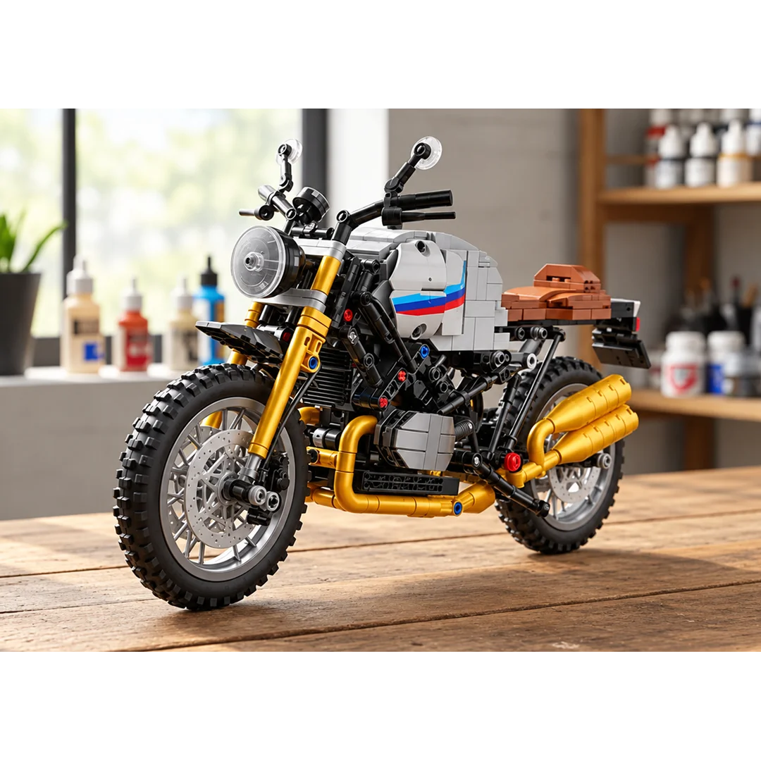 Zestaw Klocków Motocykl