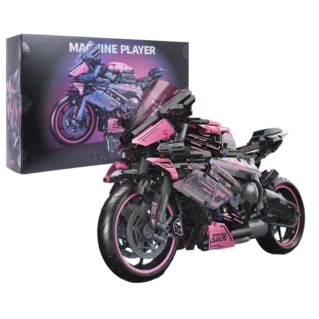 Zestaw Klocków Motocykl Ścigacz