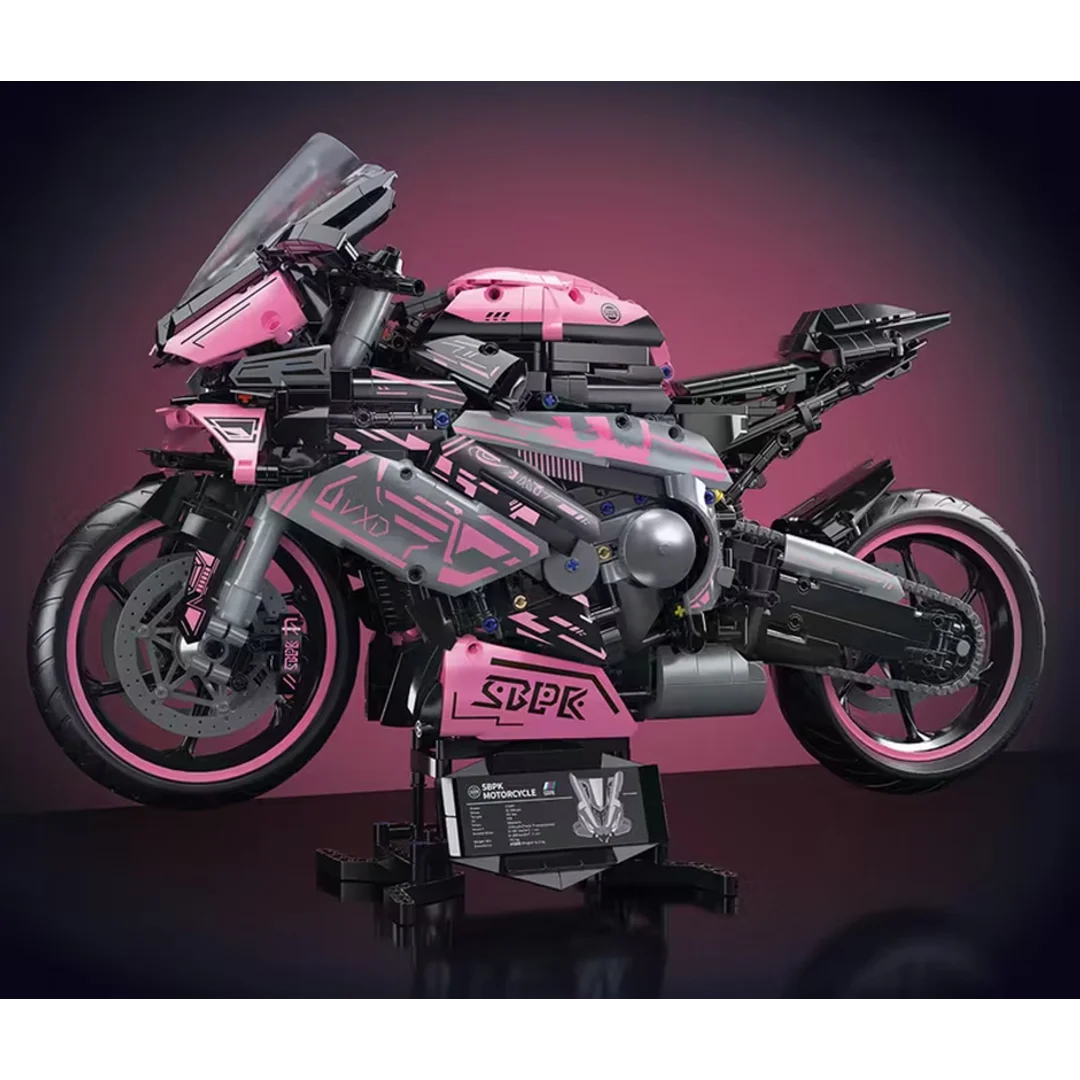 Zestaw Klocków Motocykl Ścigacz