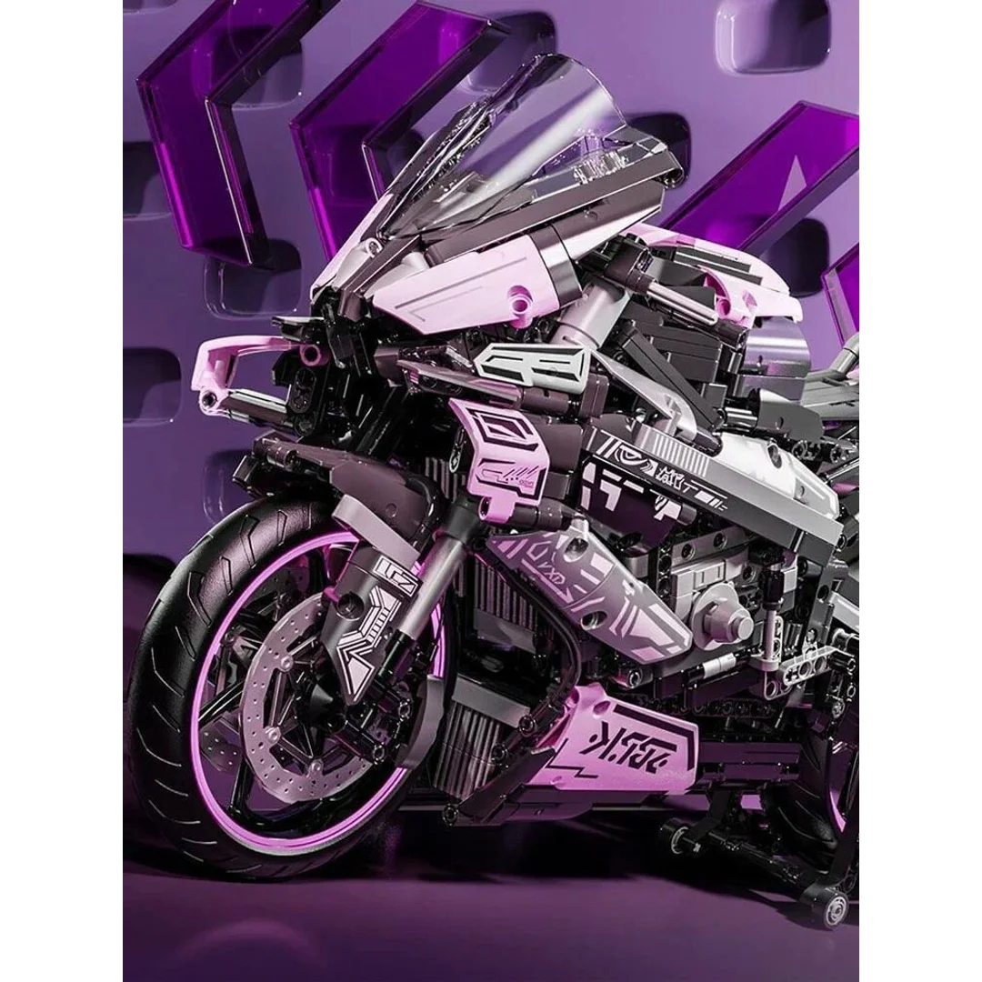 Zestaw Klocków Motocykl Ścigacz