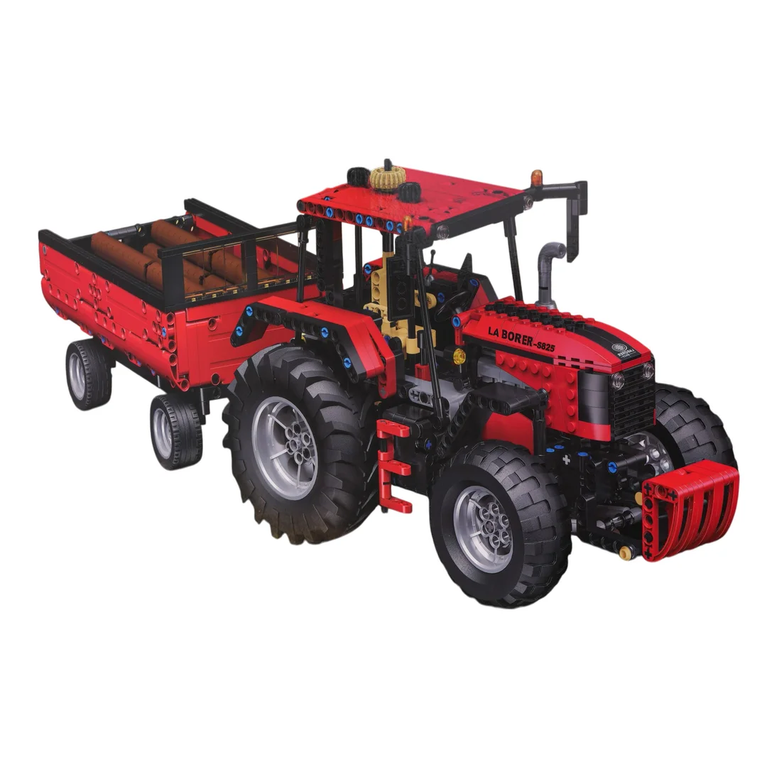 Zestaw Klocków Traktor z Przyczepą