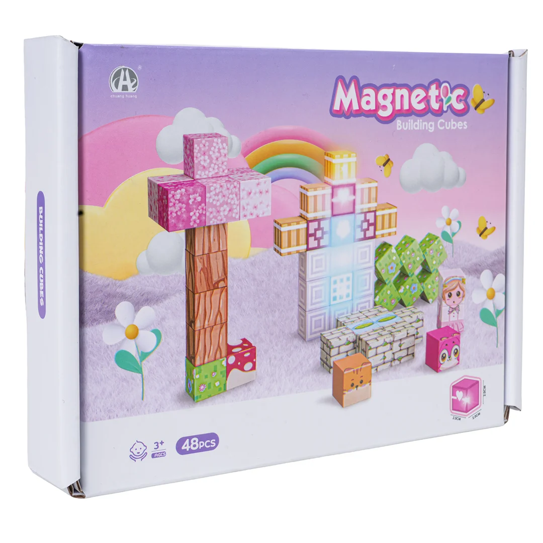 Zestaw Kostek Magnetycznych Klocki Magnetyczne Światło