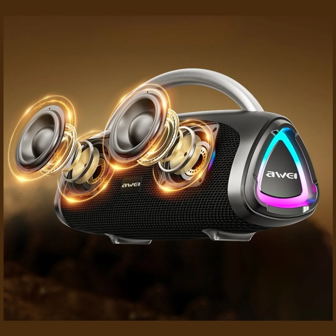 Głośnik bezprzewodowy AWEI KA39 100W Bluetooth 5.3 przenośny zewnętrzny czarny