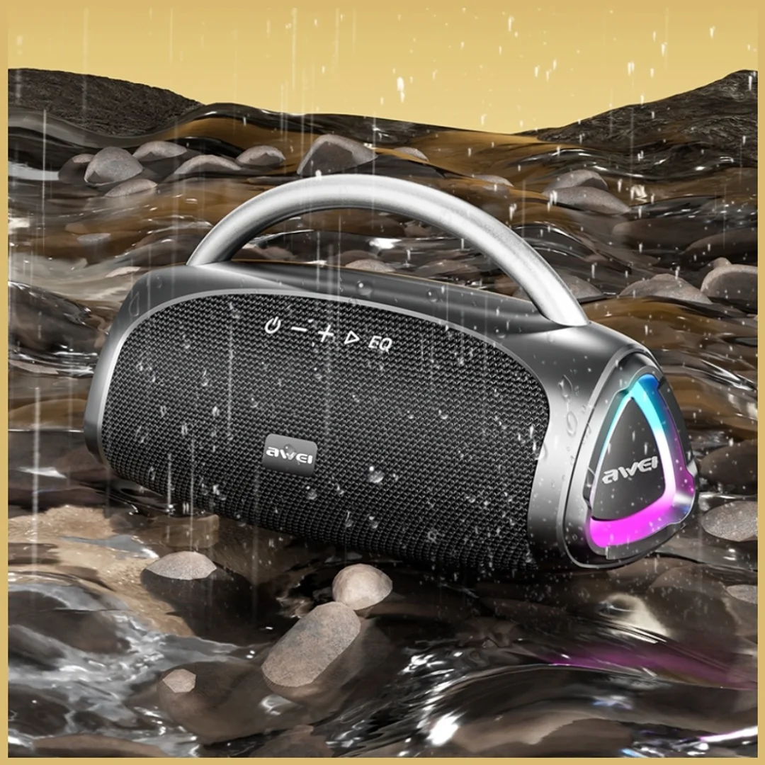 Głośnik bezprzewodowy AWEI KA39 100W Bluetooth 5.3 przenośny zewnętrzny czarny
