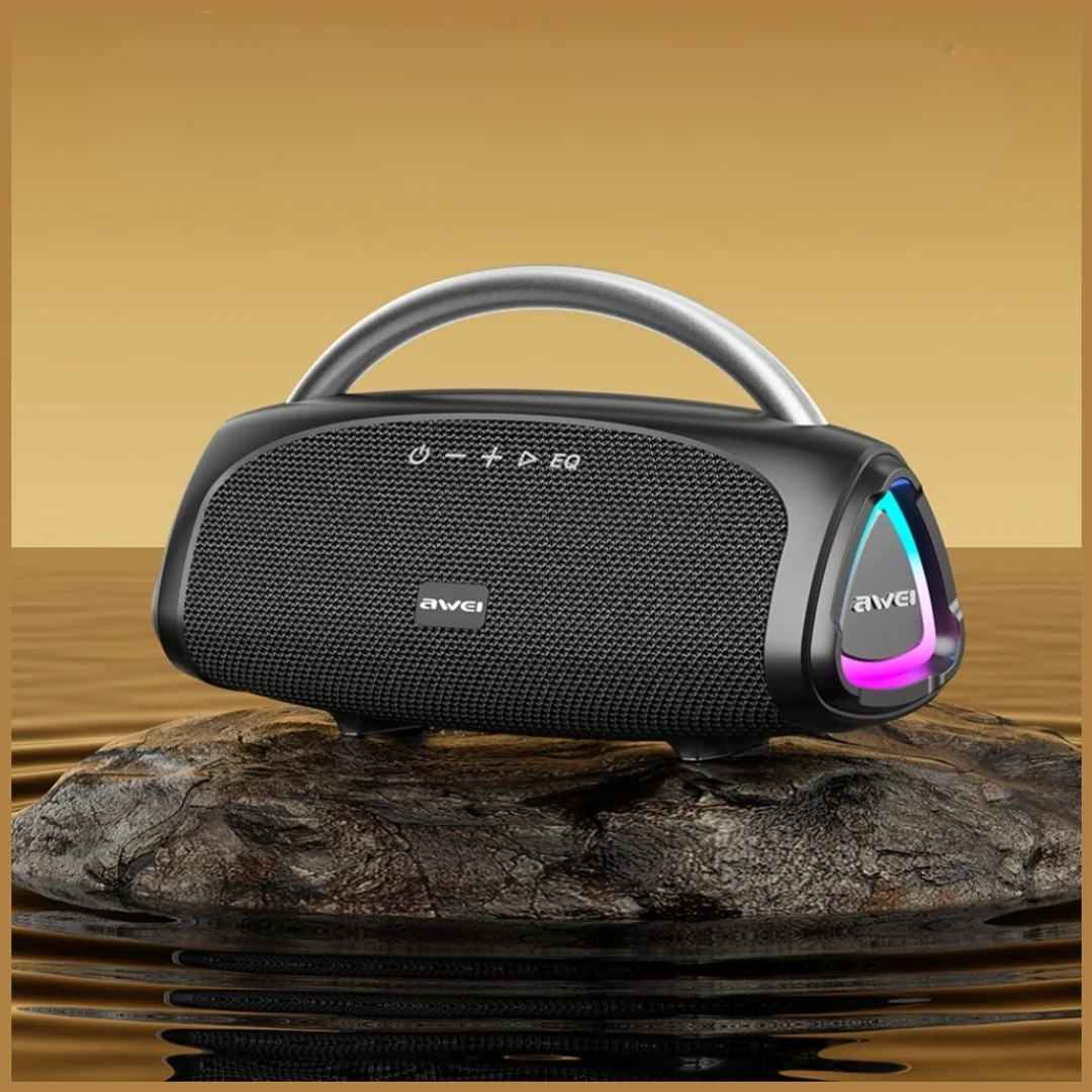 Głośnik bezprzewodowy AWEI KA39 100W Bluetooth 5.3 przenośny zewnętrzny czarny