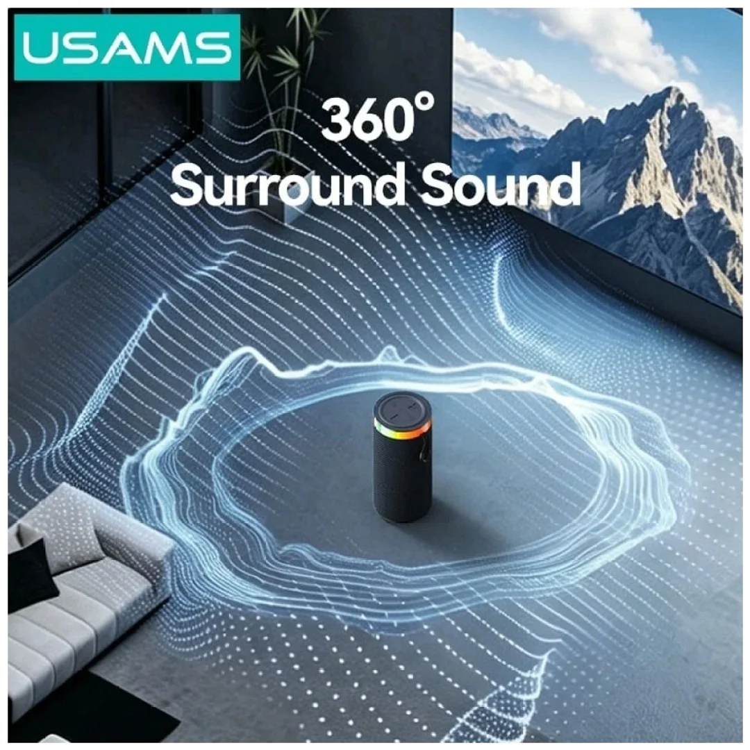 Głośnik bezprzewodowy Usams YX018 Portable Bluetooth 5.4 czarny
