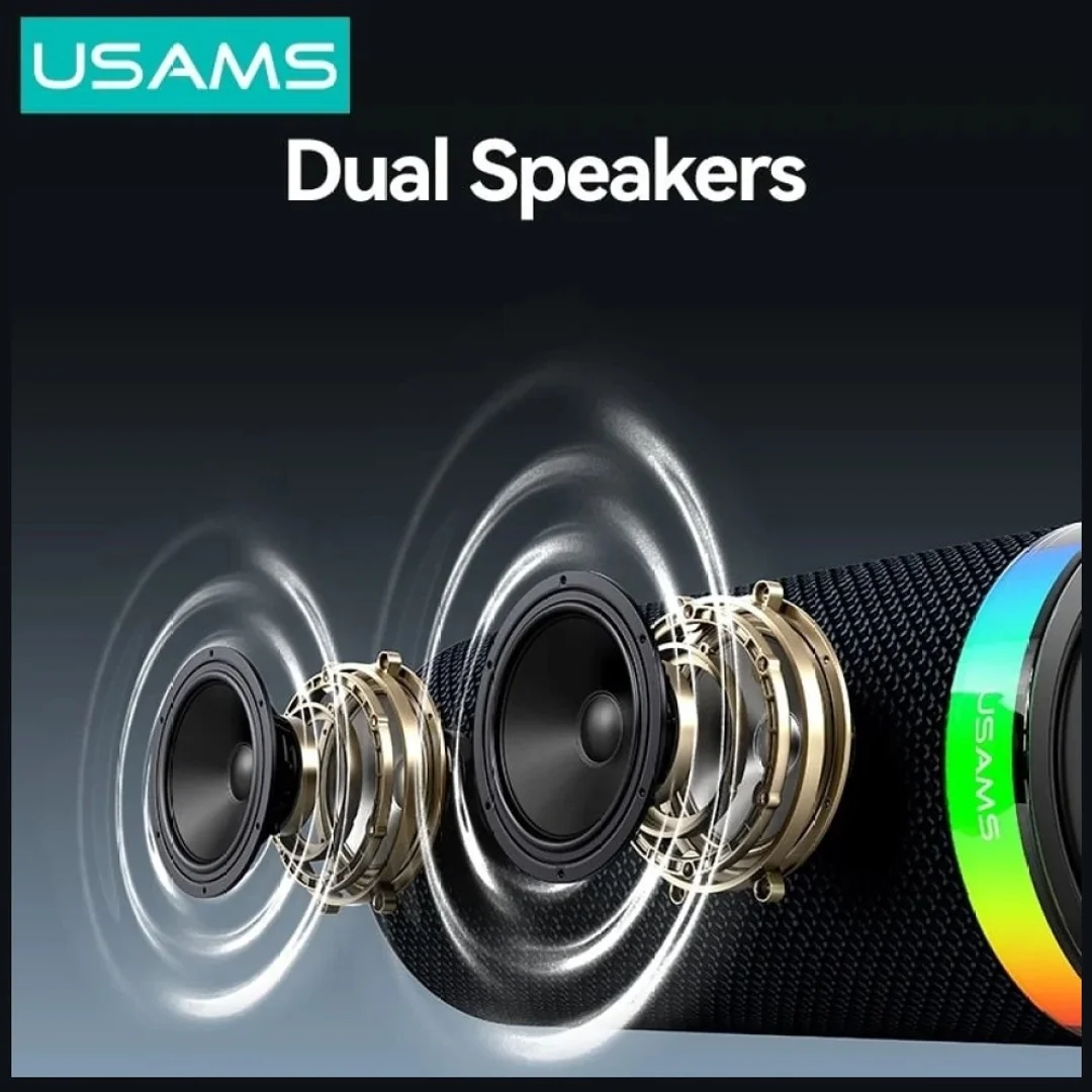 Głośnik bezprzewodowy Usams YX018 Portable Bluetooth 5.4 czarny