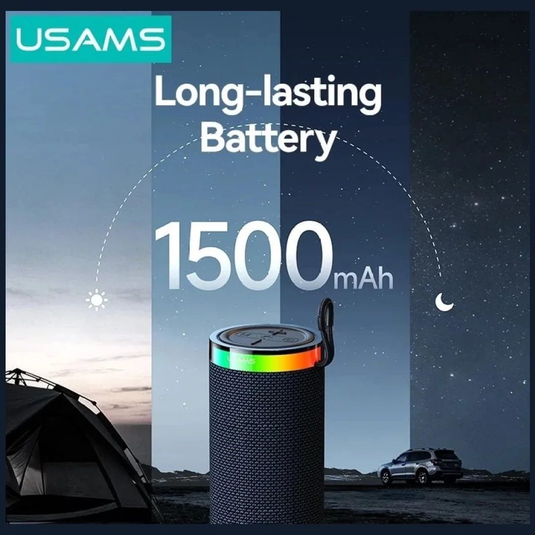 Głośnik bezprzewodowy Usams YX018 Portable Bluetooth 5.4 czarny