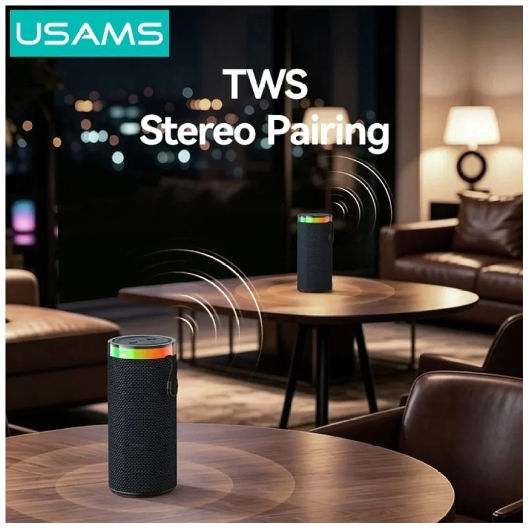 Głośnik bezprzewodowy Usams YX018 Portable Bluetooth 5.4 czarny