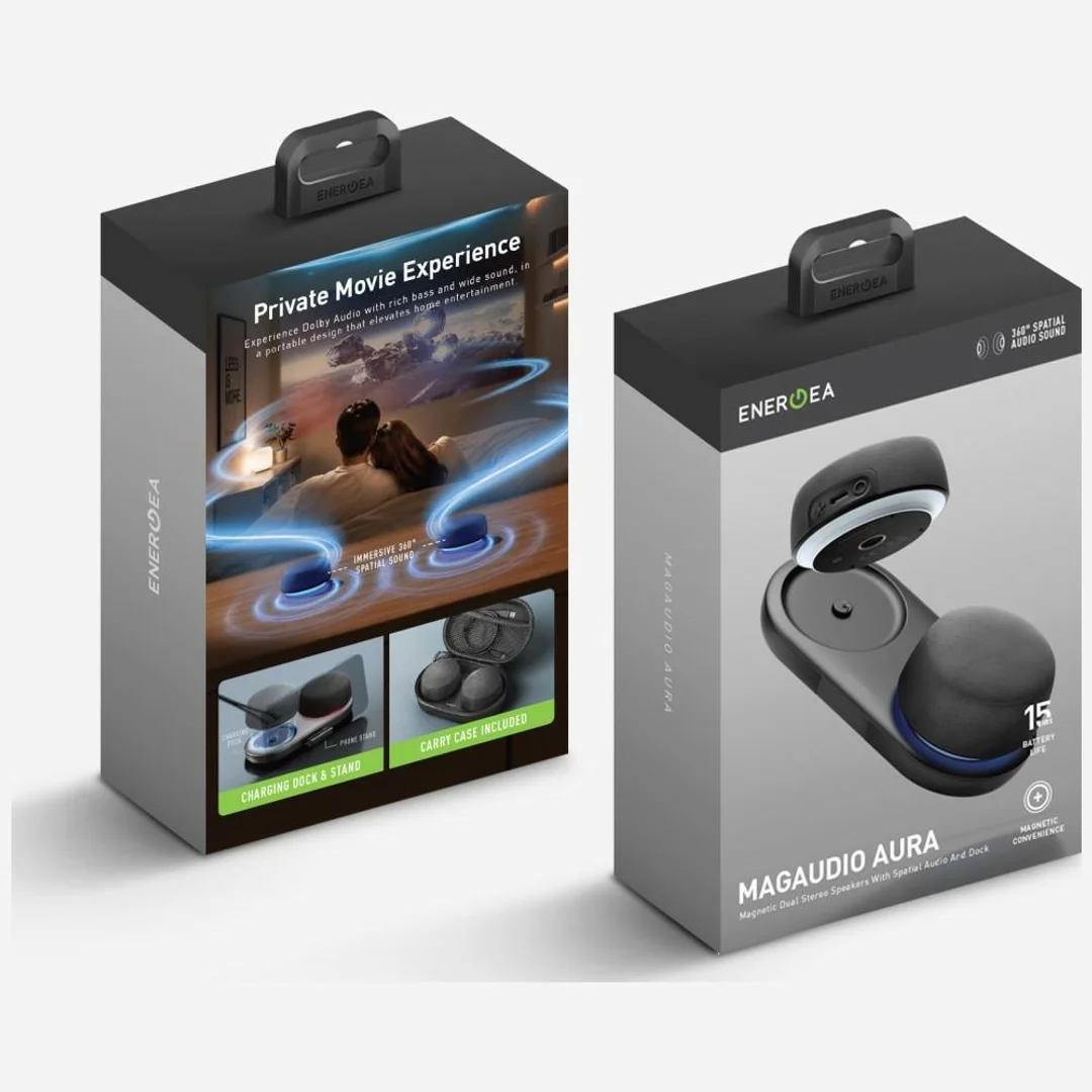 Głośniki Bluetooth Energea Magaudio Aura Dual ze stacją czarny