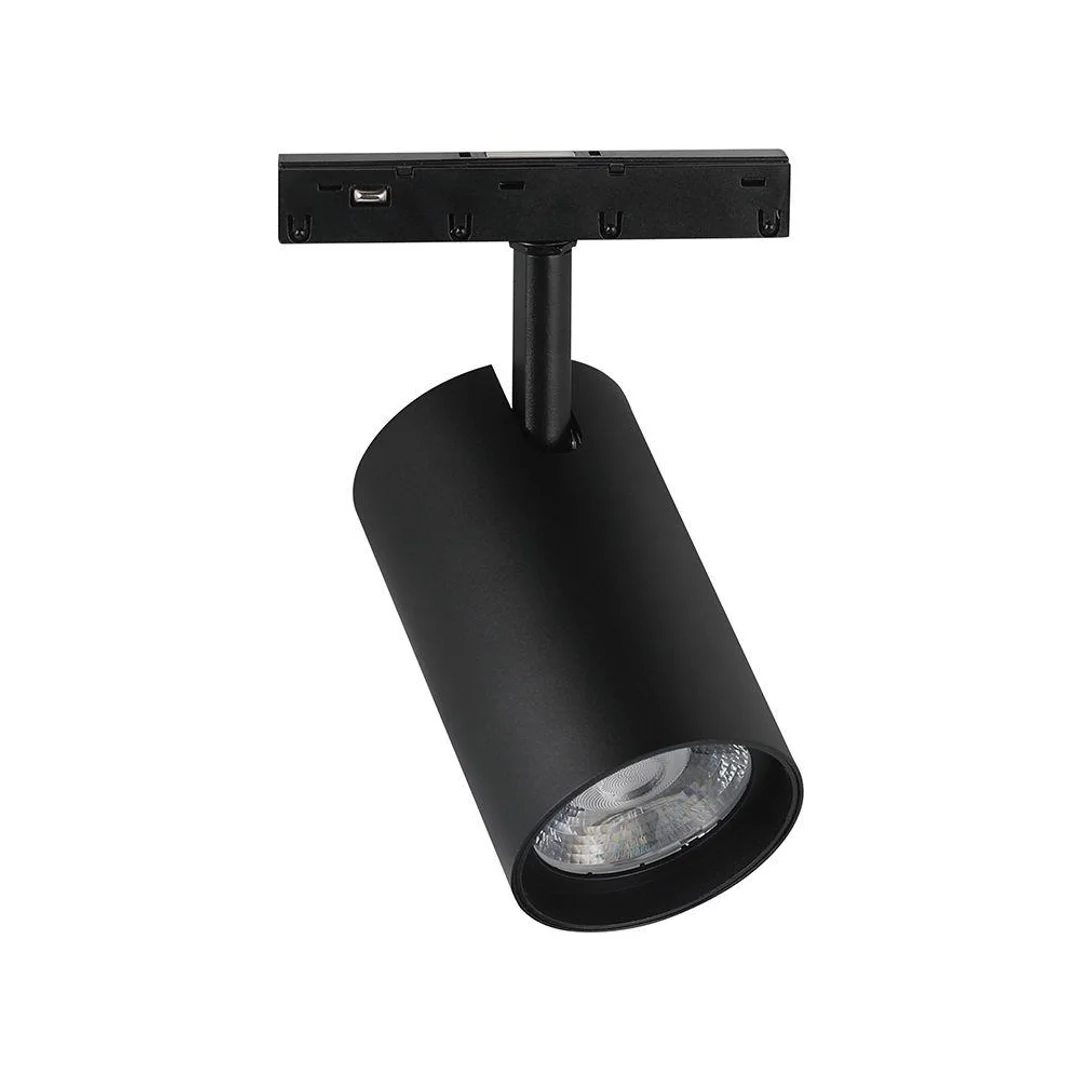 Oprawa szynoprzewód 48V V-TAC 12W 48V LED projektor czarny VT-40020 4000K 1140lm 3 lata gwarancji
