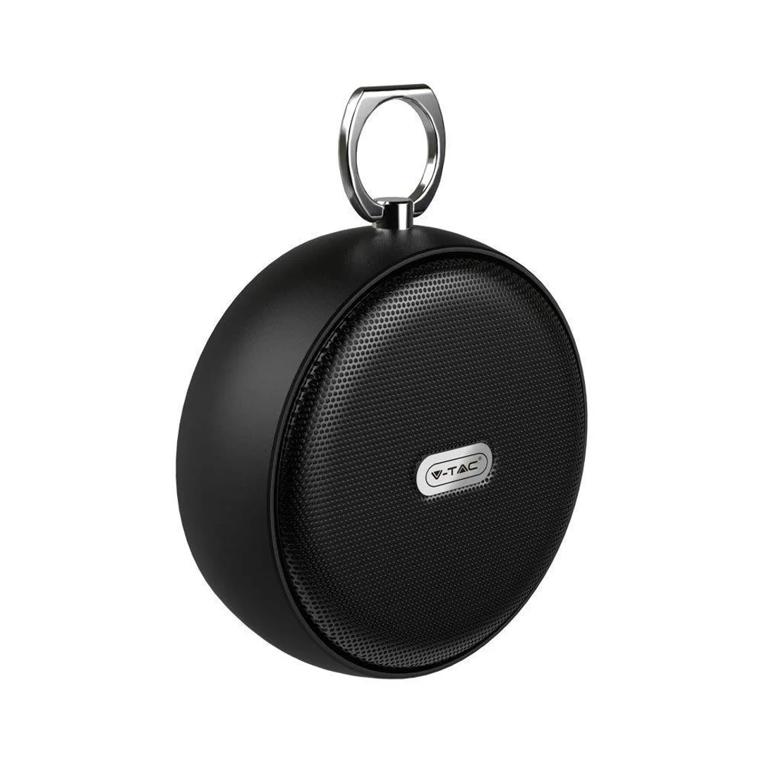 Przenośny głośnik bluetooth micro USB wysokiej jakości przewód 800mAh czarny V-TAC VT-6211