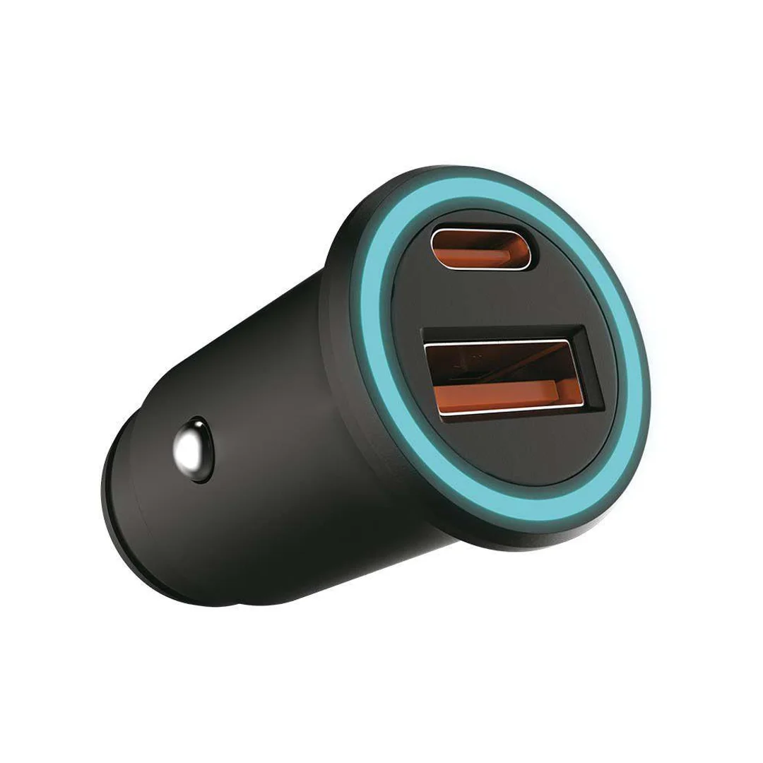 Samochodowa ładowarka do zapalniczki V-TAC USB 12-24V 18W+USB-C 20W VT-5318