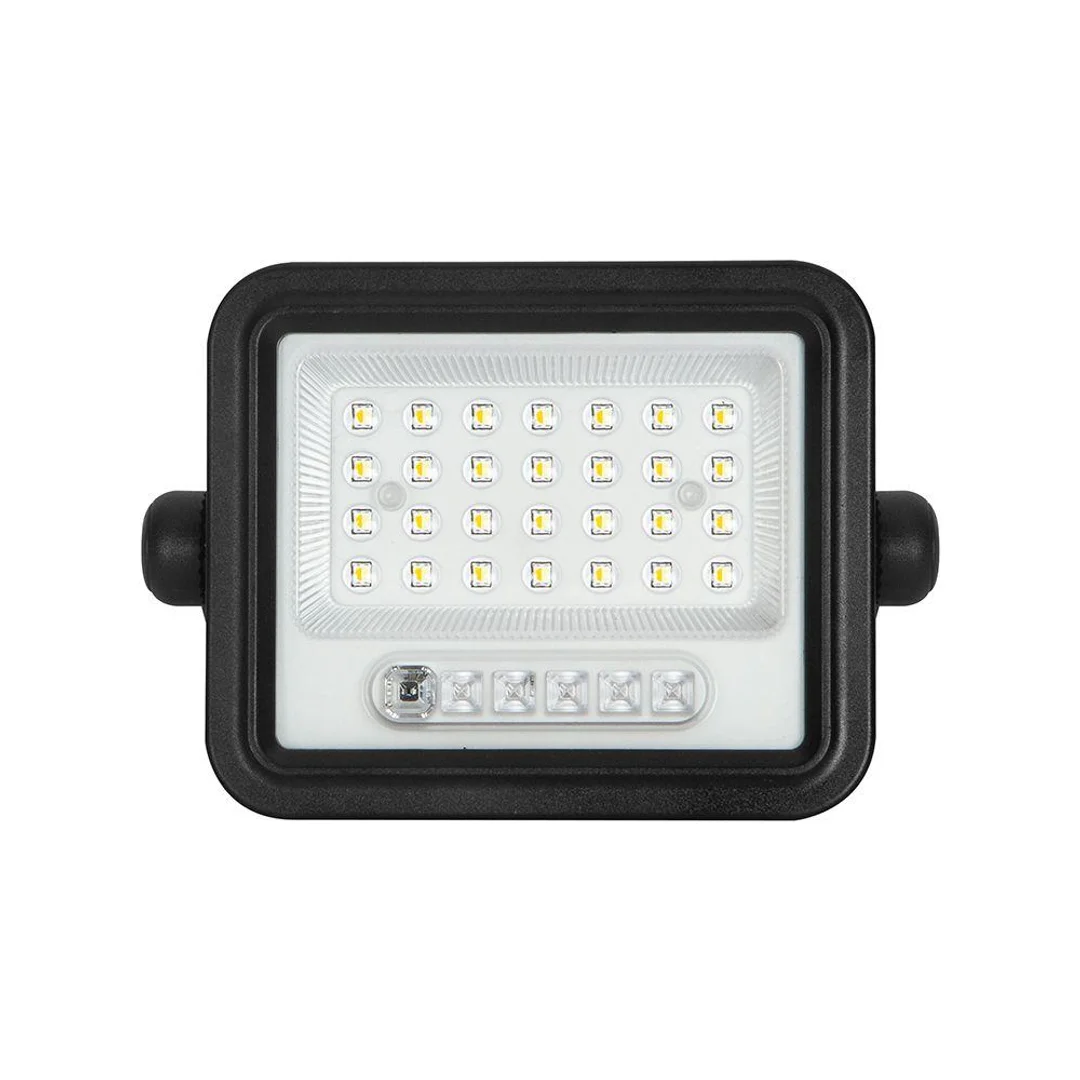 Naświetlacz LED solarny V-TAC 6W CCT pilot auto timer IP65 czarny VT-54W 700lm 3 lata gwarancji