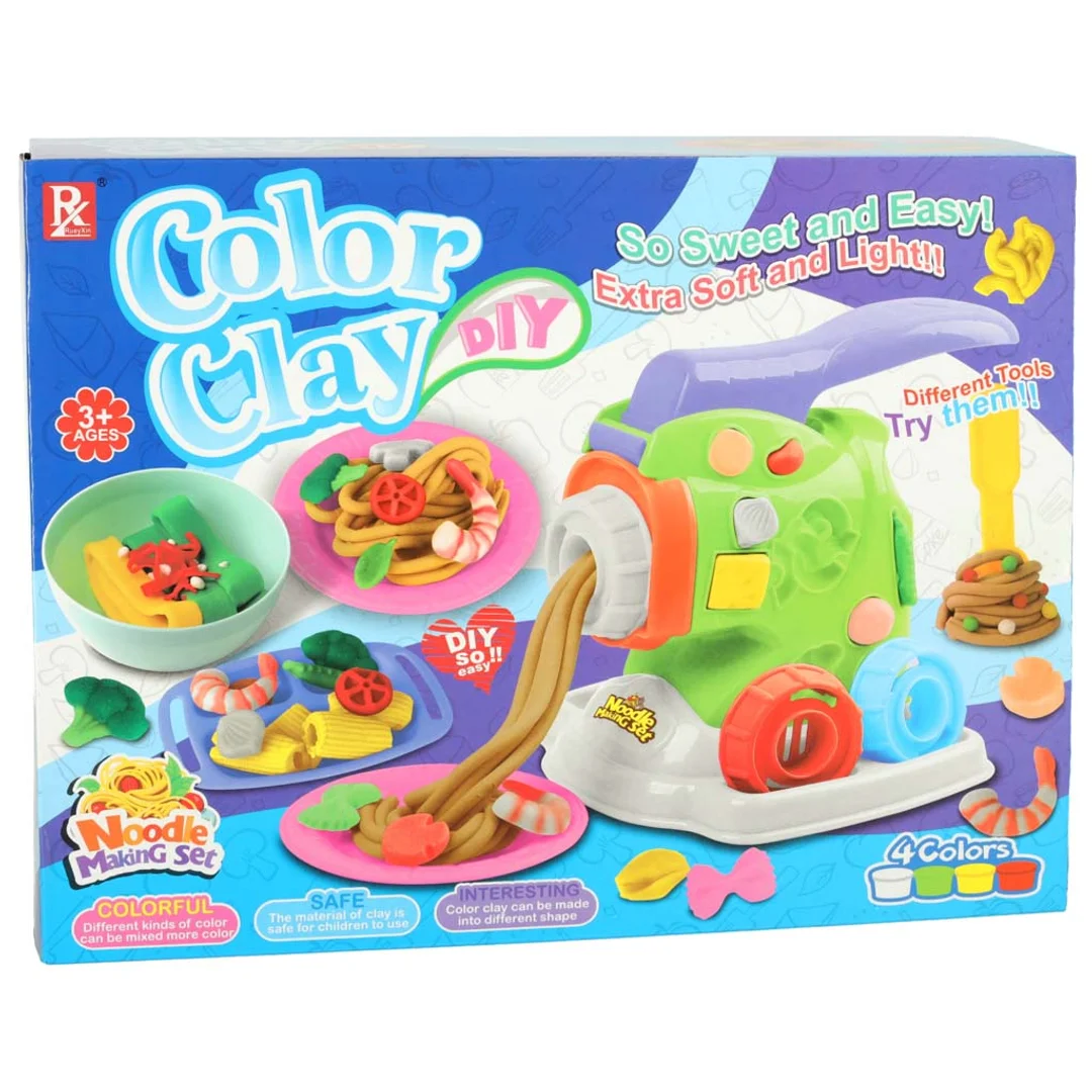 Ciastolina plastelina makaron maszynka makaronowa ciasto masa plastyczna z akcesoriami