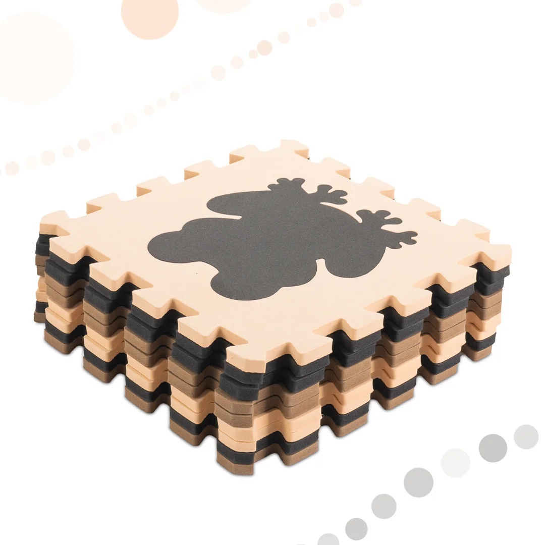 Mata edukacyjna piankowa puzzle elementów