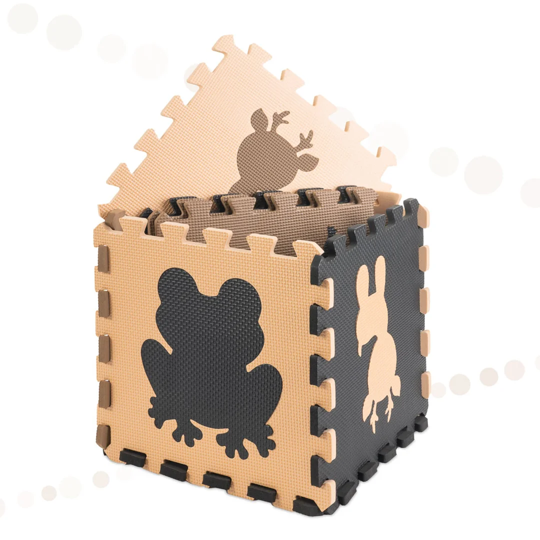 Mata edukacyjna piankowa puzzle elementów