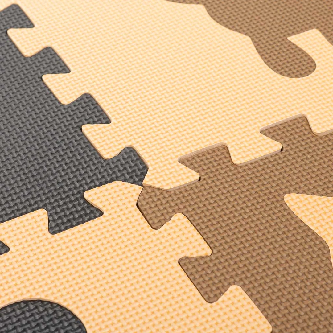 Mata edukacyjna piankowa puzzle elementów