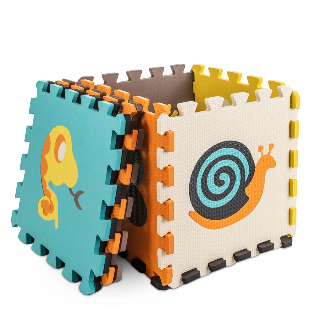 Mata edukacyjna piankowa puzzle zwierzątka elementów