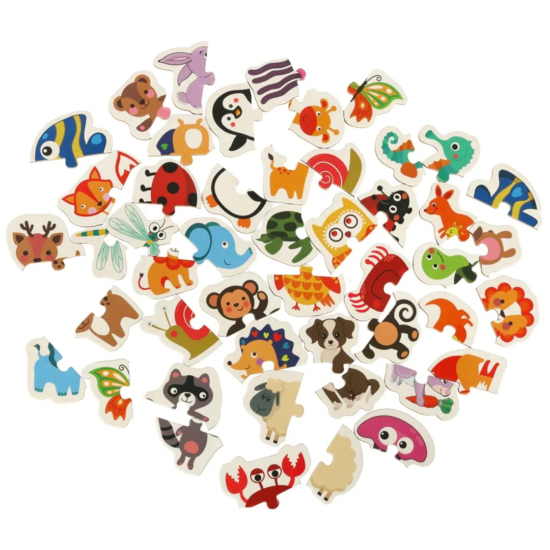 Puzzle dla dzieci układanka w puszce zwierzątka obrazki