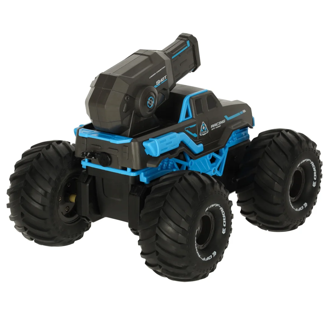 Samochód RC amfibia wodoodporny sterowany gestami ręką + 2 piloty niebieski