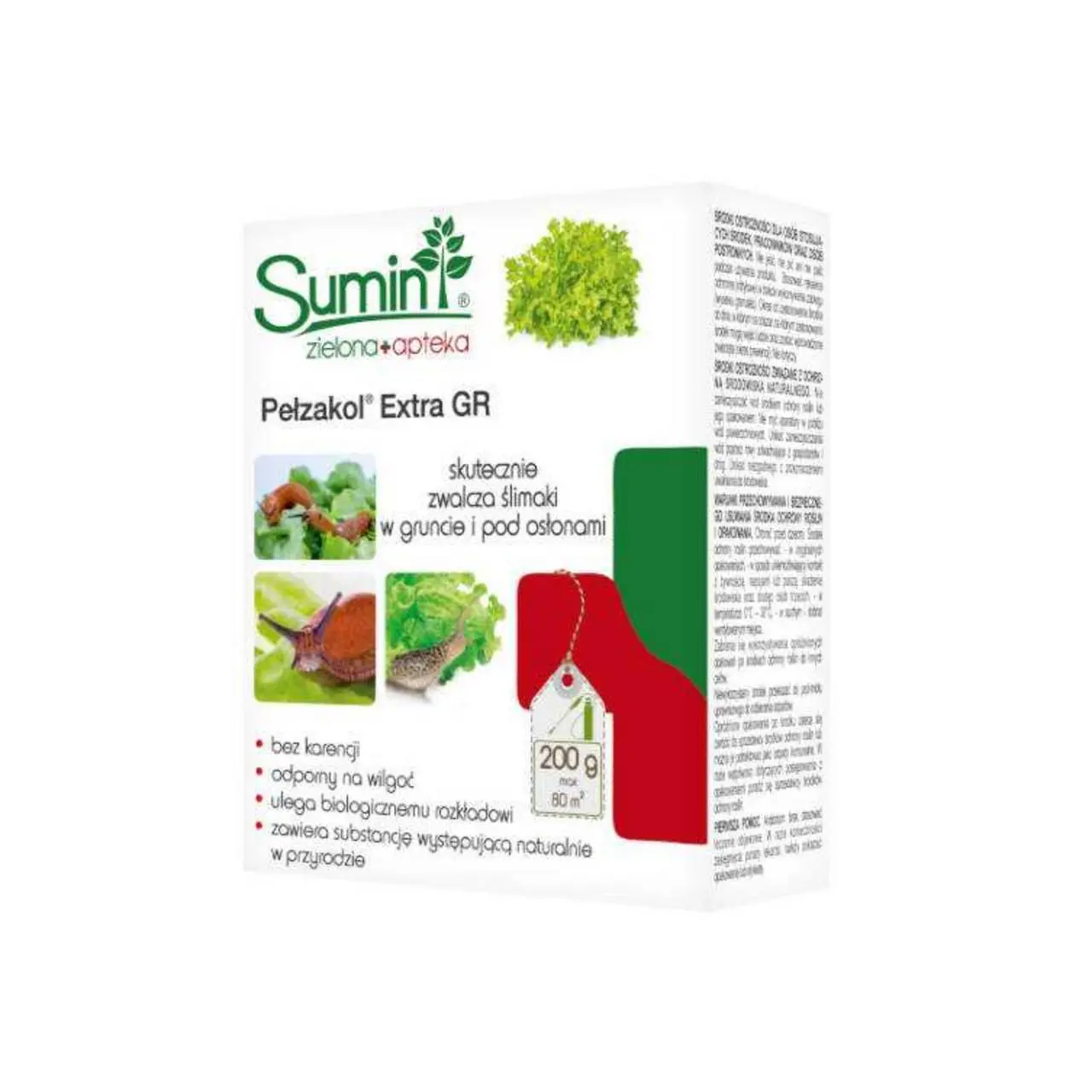Pełzakol Extra GR 200 g zwalcza ślimaki Sumin Bio