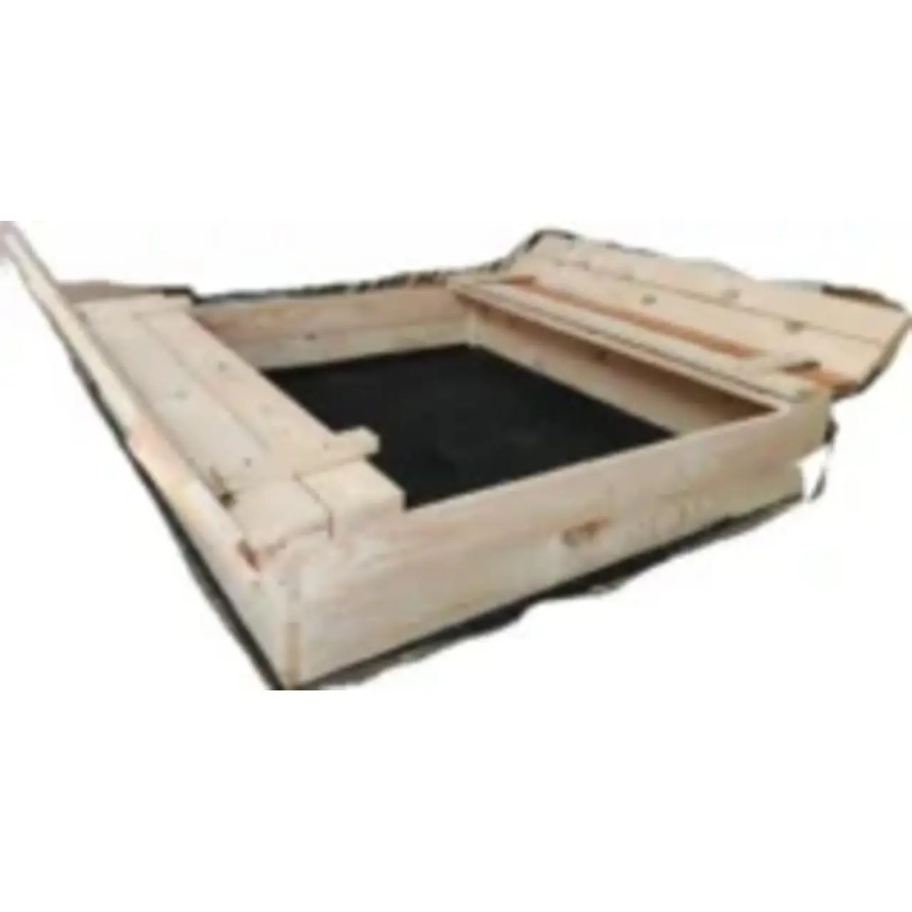 Piaskownica drewniana EKO z ławką 120x120x20 - 24 szt. paleta