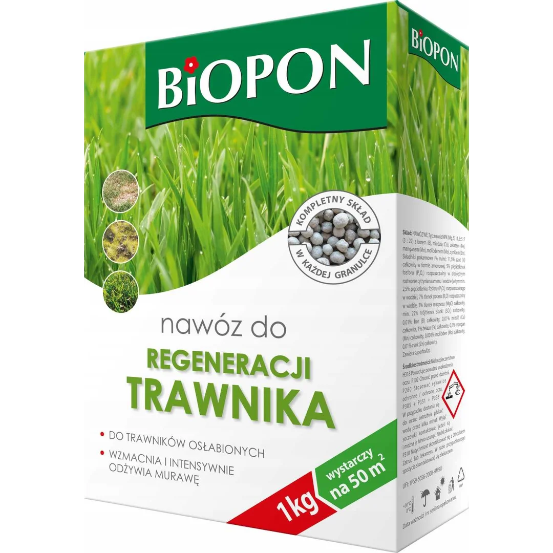 Biopon nawóz do regeneracji trawnika 1 kg