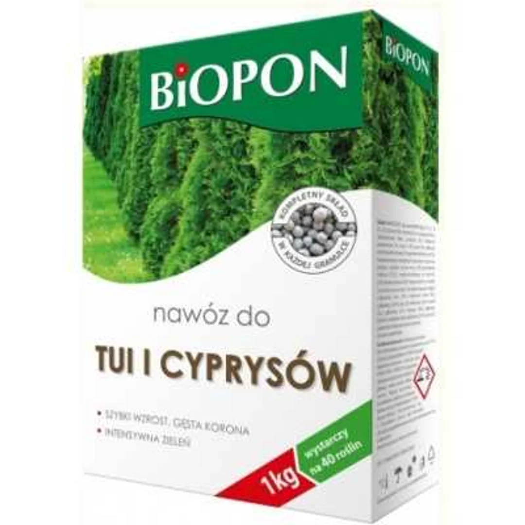 BIOPON,,NAWÓZ DO TUI I CYPRYSÓW GRANULAT 1KG